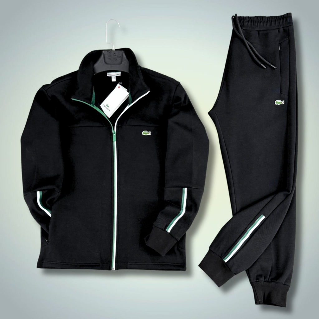 Pánska tepláková súprava Lacoste, čierne. 2025. Prémiová kvalita