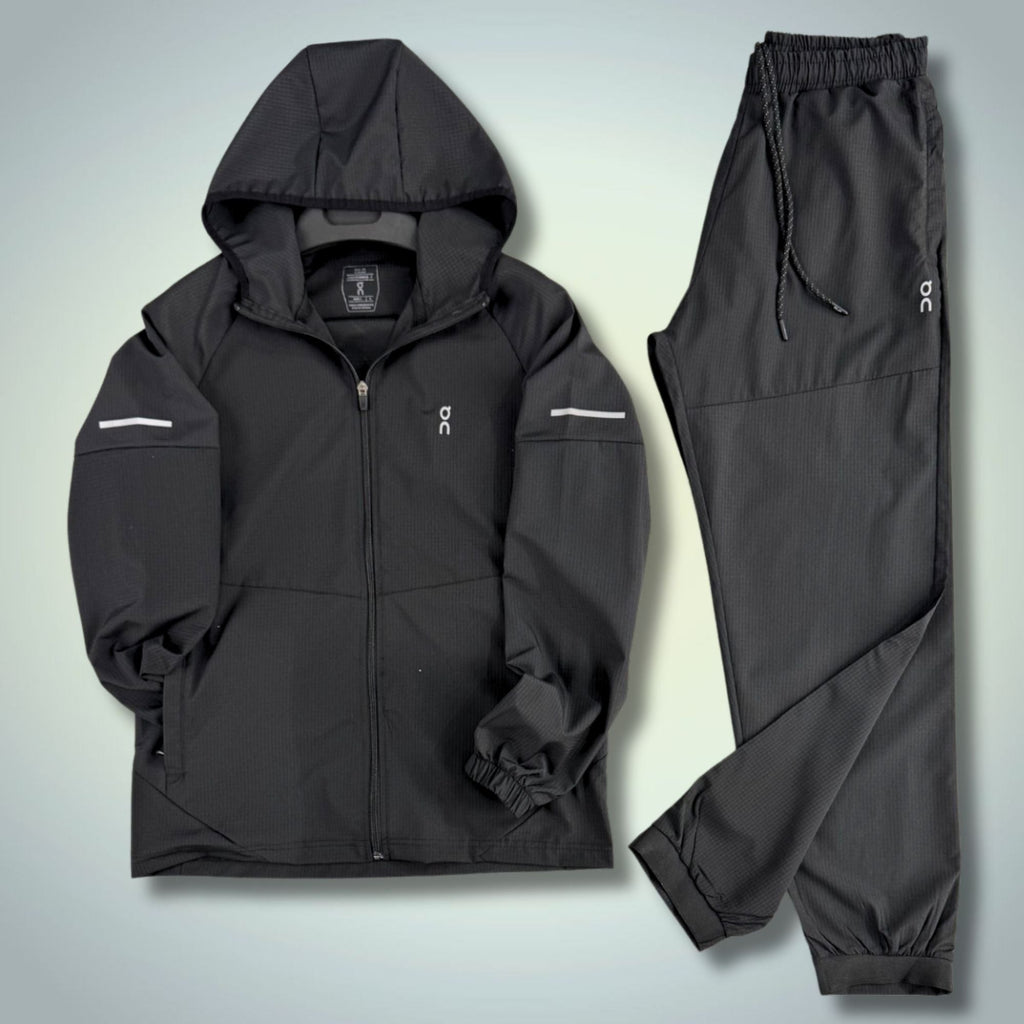 ON Pánsky tkaný športový set. Čierny