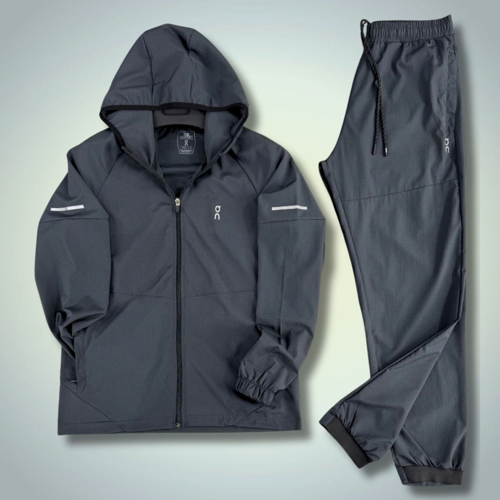 ON Pánsky tkaný športový set. Grafitový