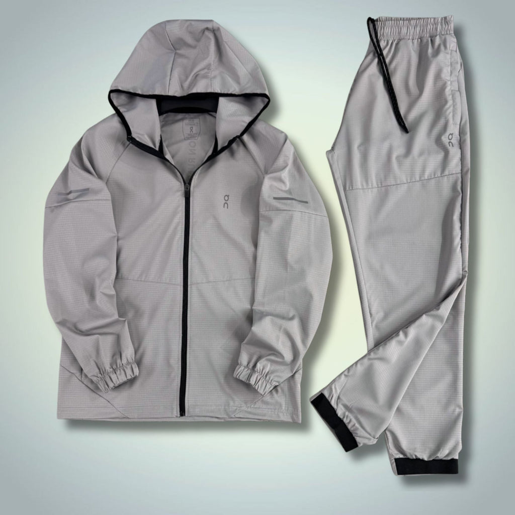 ON Pánsky tkaný športový set. Sivý