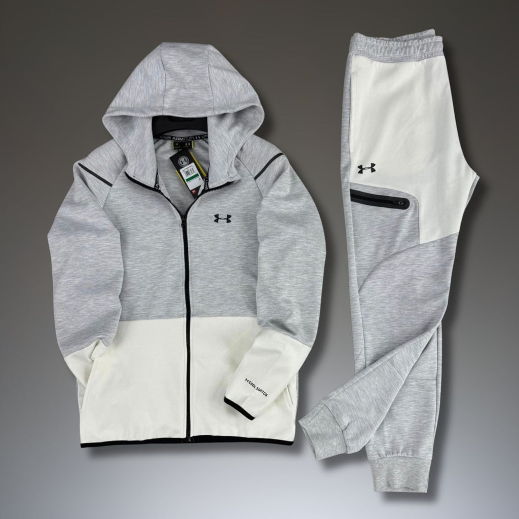 Under Armour Pánsky športový set. Klasická šedá-biela