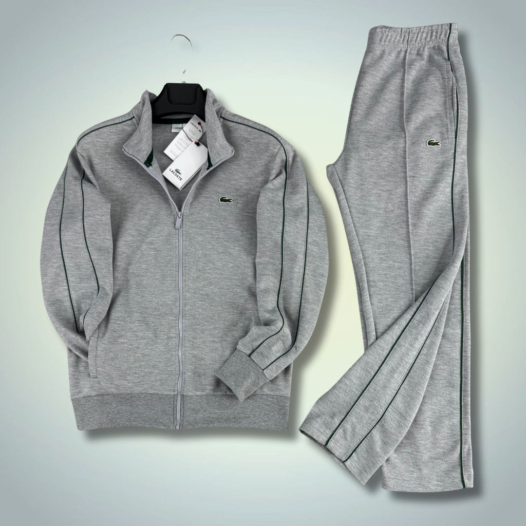 Pánska klasická tepláková súprava Lacoste, klasická sivá, prémiová kvalita