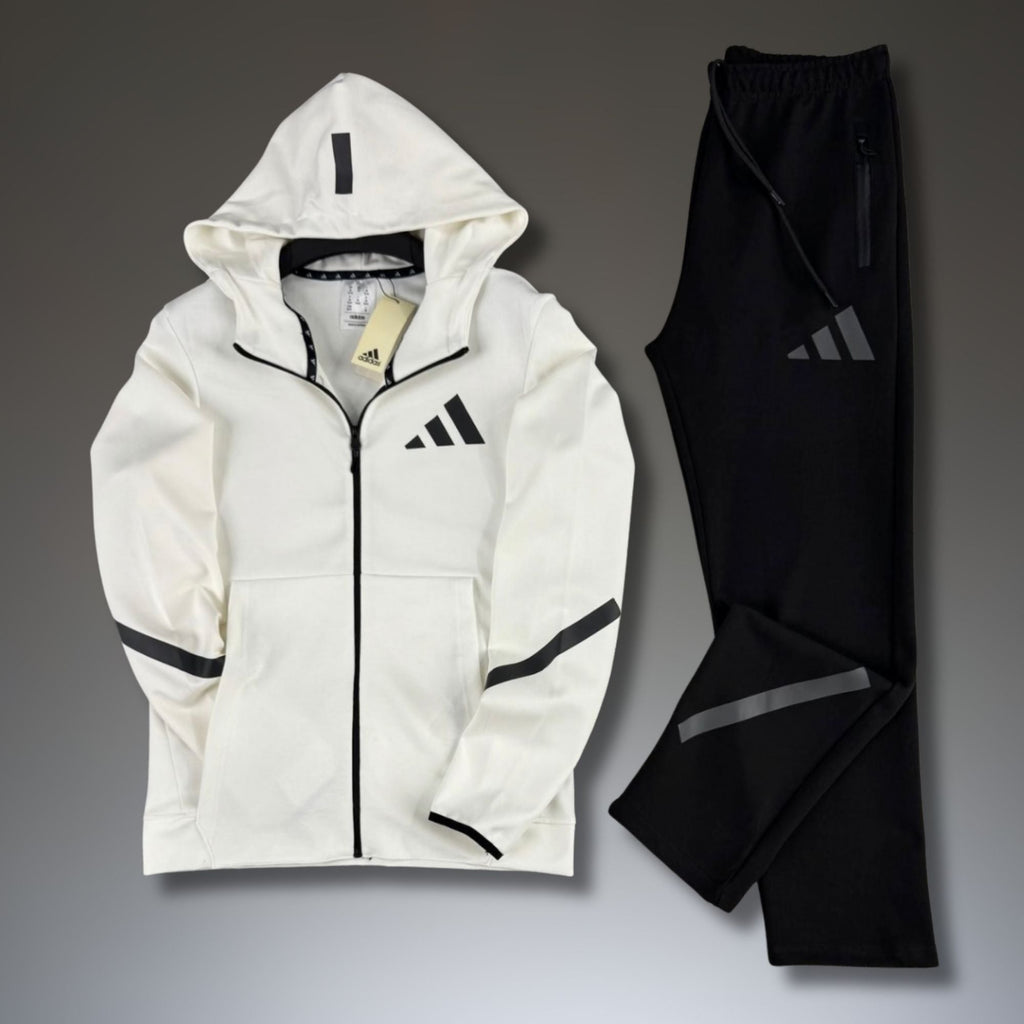 Adidas pánska športová súprava, 2025, čierno-biela. Prémiová kvalita