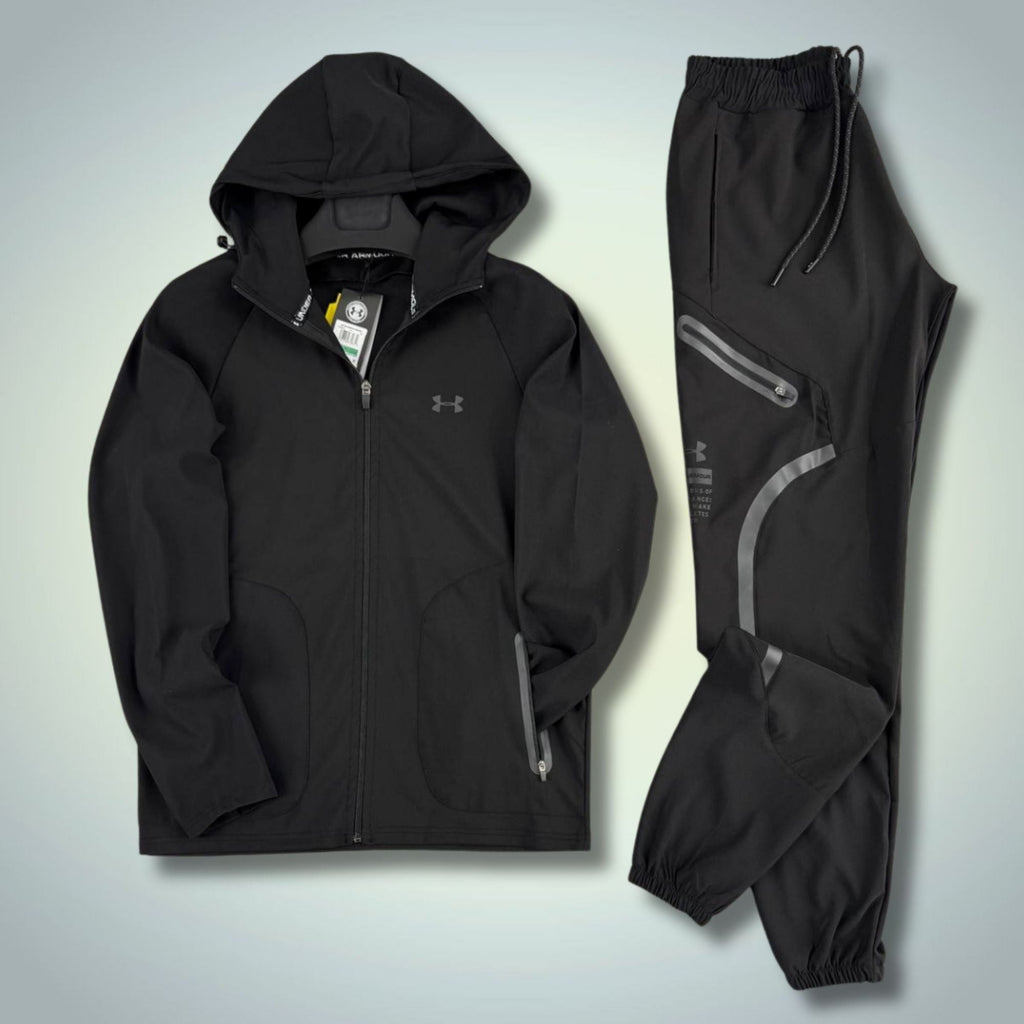 Under Armour pánska nepremokavá športová súprava, čierna. Premium