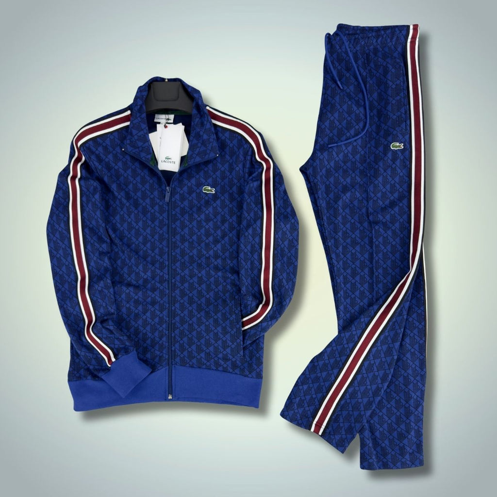 Lacoste pánska tepláková súprava Jacquard Monogram, modrá. Prémiová kvalita