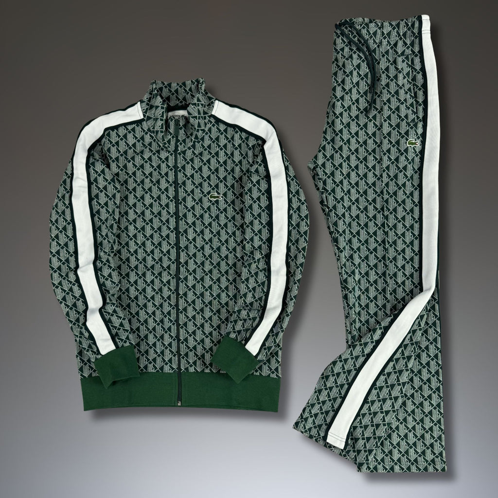 Lacoste Pánsky športový set, Jacquard monogram, Model 2025. Tmavozelený