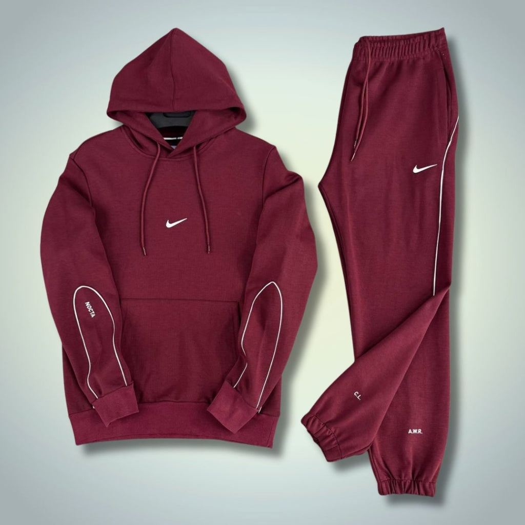 Nike Nocta pánska tepláková súprava s kapucňou, bordová. Prémiová kvalita