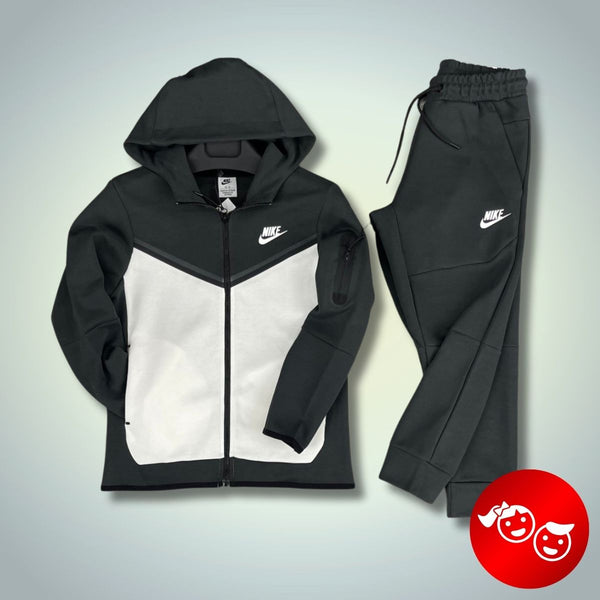 Detská tepláková súprava Nike Tech Fleece, grafitová a biela. Prémiová kvalita