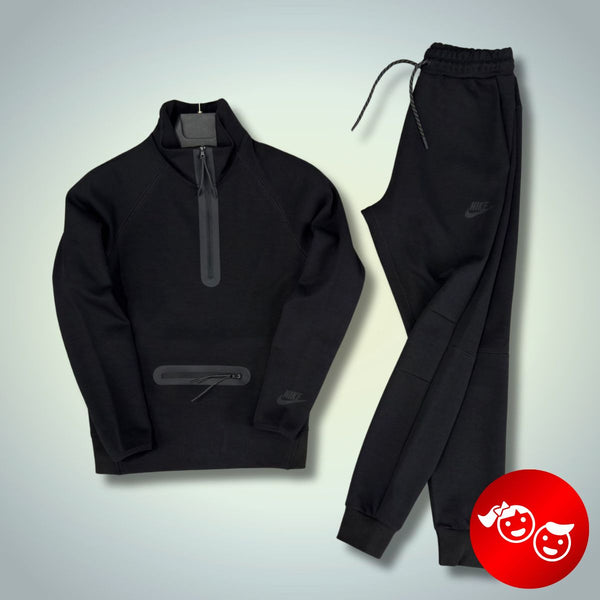 Detská tepláková súprava Nike Tech Fleece, čierna. Model 2024. Prémiová kvalita