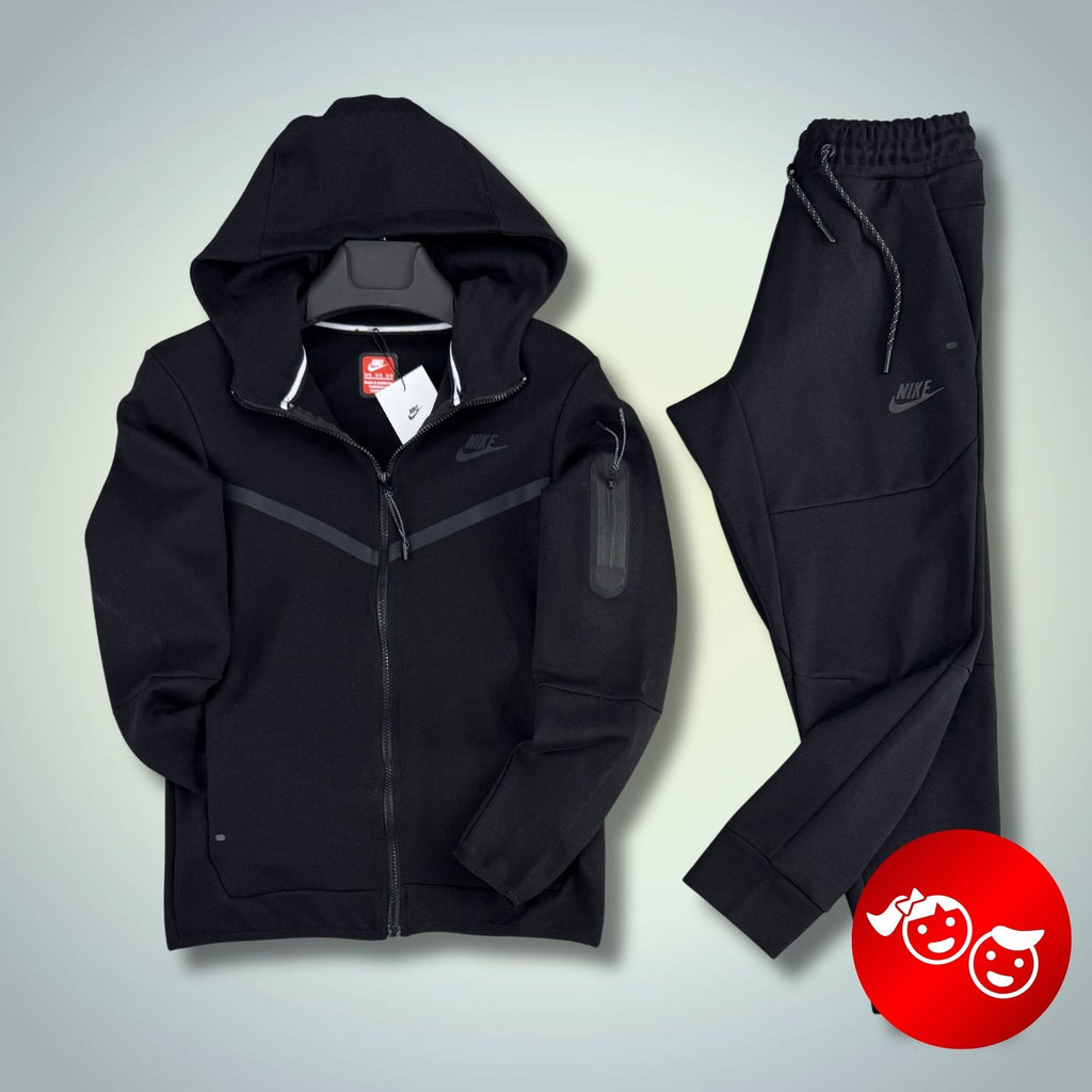 Detský športový komplet Nike Tech Fleece, čierny. 2024. Prémiová kvalita