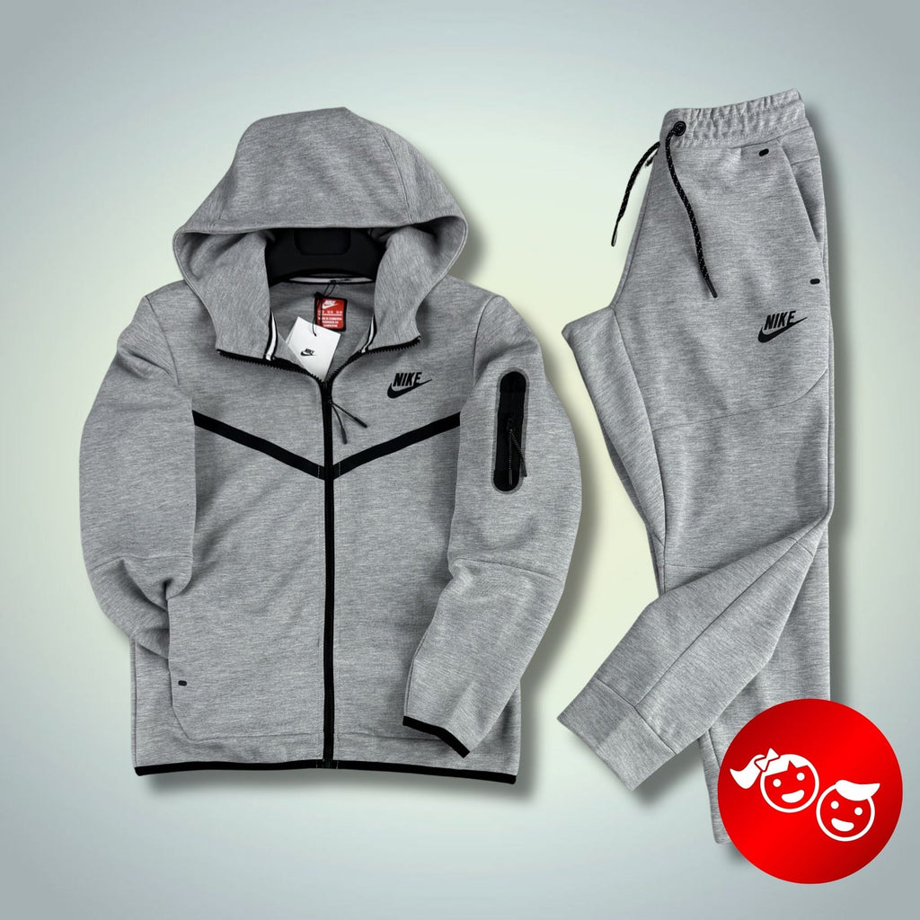 Detský športový komplet Nike Tech Fleece, klasicky sivý. 2024. Prémiová kvalita