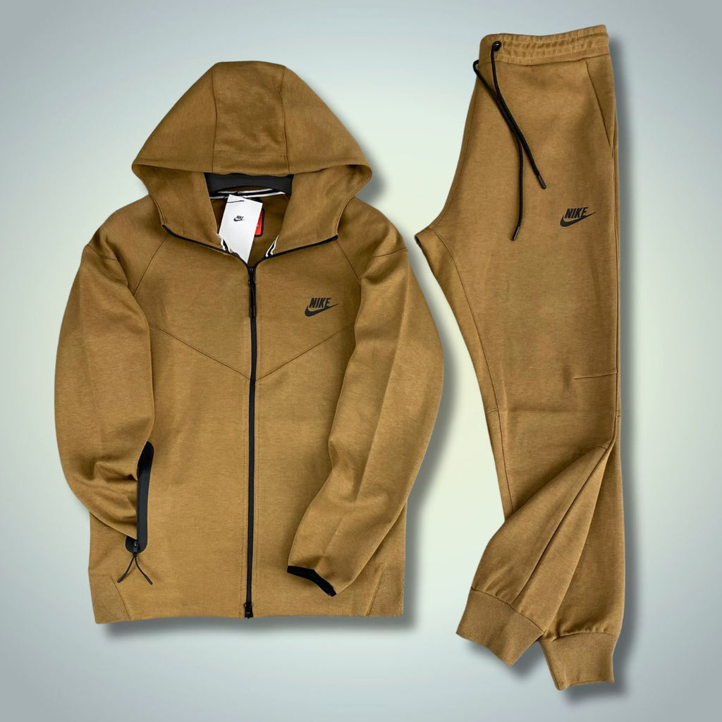 Pánska tepláková súprava Nike Tech Fleece, hnedá. Model 2023. Prémiová kvalita