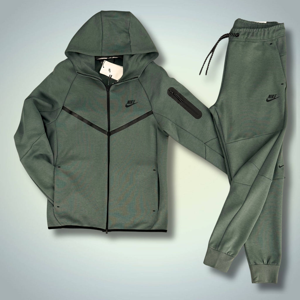 Pánska tepláková súprava Nike Tech Fleece, šalviovo zelené, Model 2024. Prémiová kvalita
