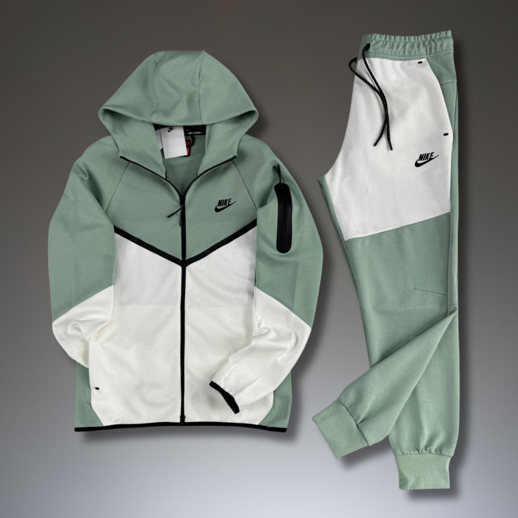 Pánska tepláková súprava Nike Tech Fleece, bielo-mentolová, model 2024, prémiová kvalita