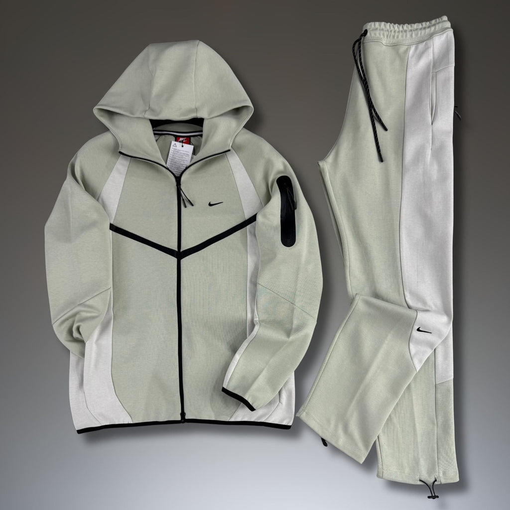 Pánska tepláková súprava Nike Tech Fleece, svetlozeleno-biela, model 2026, prémiová kvalita