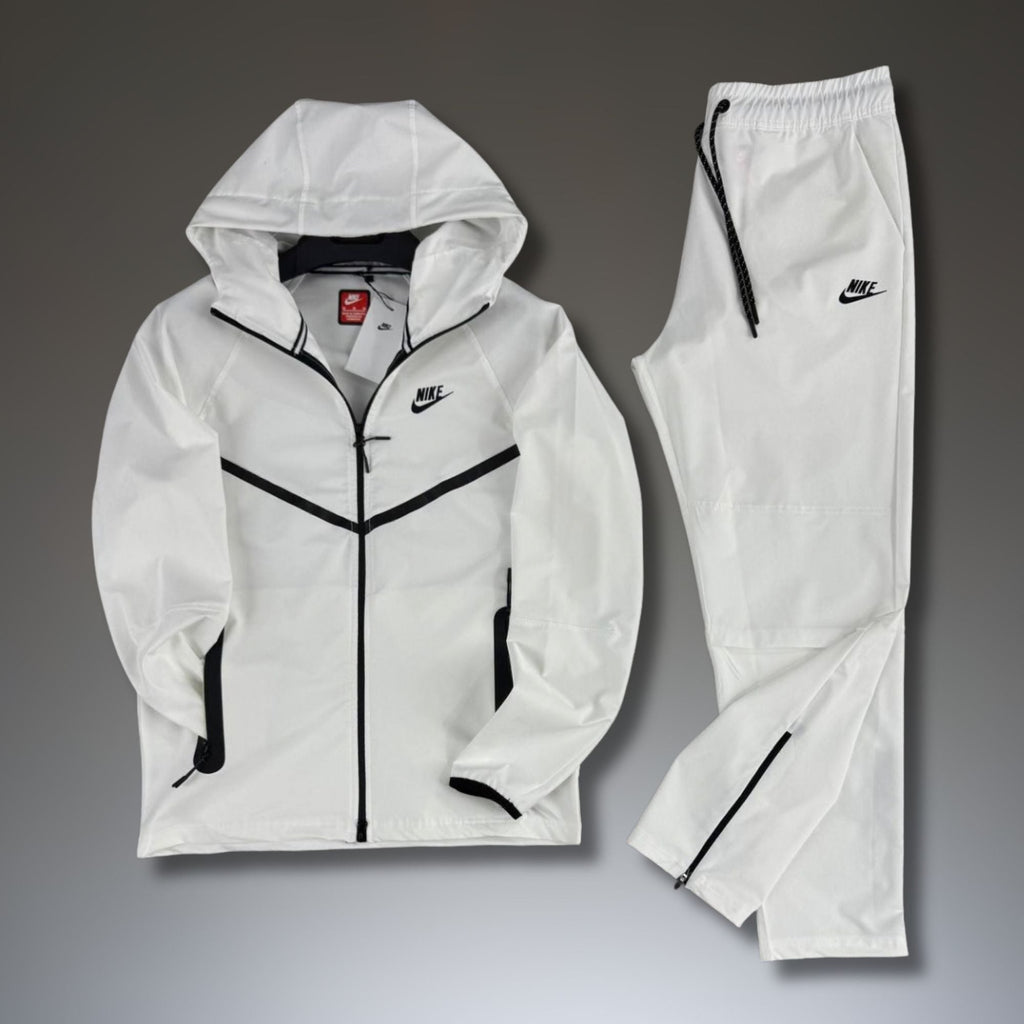 Nike Tech Fleece pánska nepremokavá športová súprava, biela. Prémiová kvalita