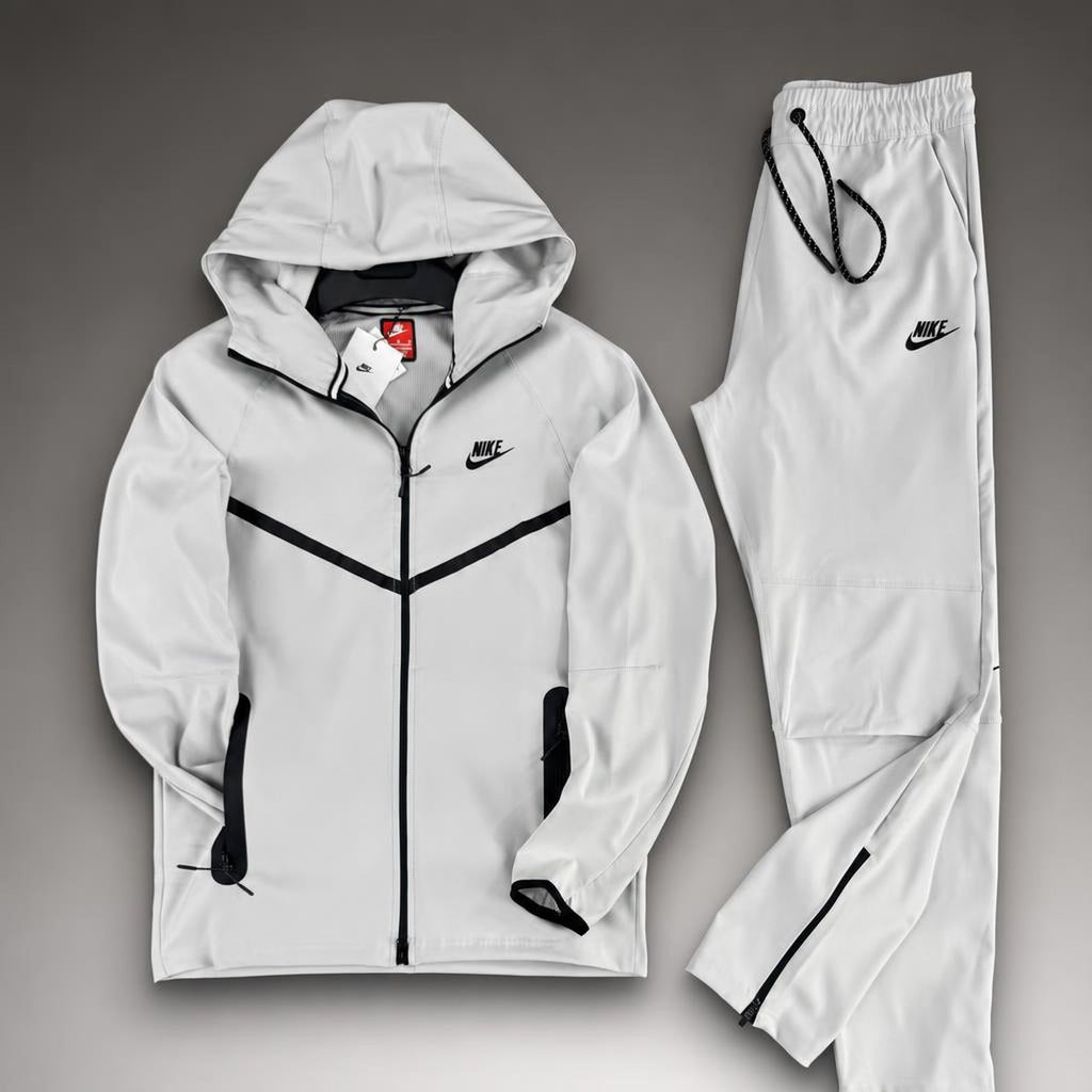 Nike Wooven Tech Fleece sivá pánska tepláková súprava. Prémiová kvalita