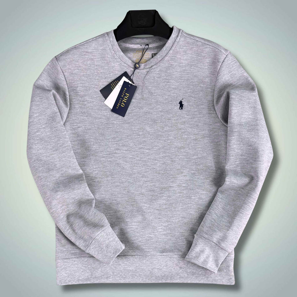 Pánska mikina Ralph Lauren, klasická sivá. Prémiová kvalita