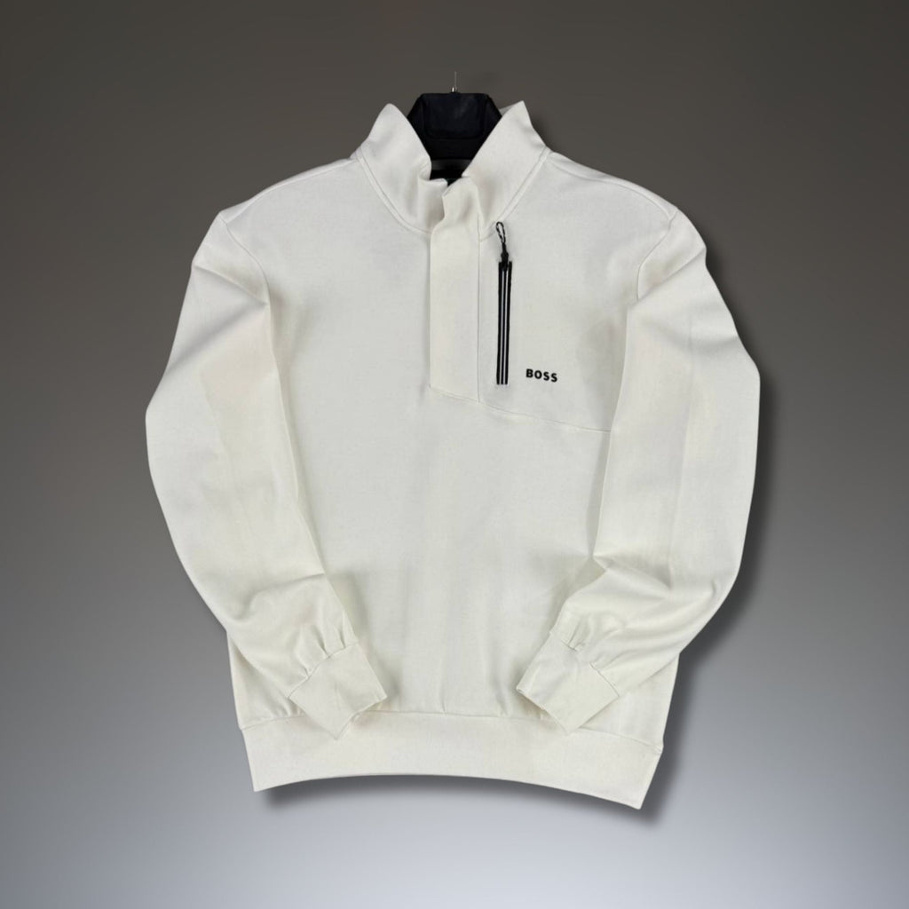 Pánska mikina Hugo Boss, biela, prémiová kvalita