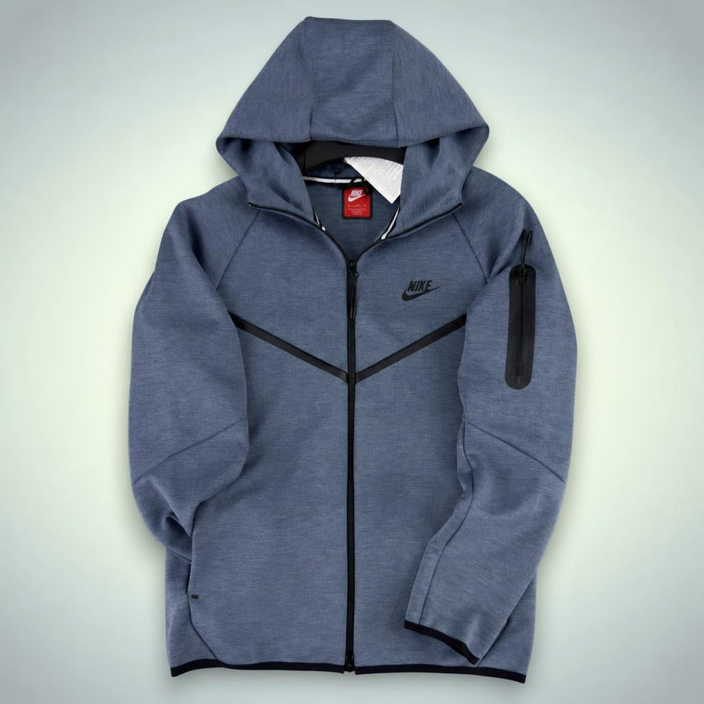 Nike Tech Fleece pánska mikina, oceľovo modrá. Model 2024. Premium kvalita