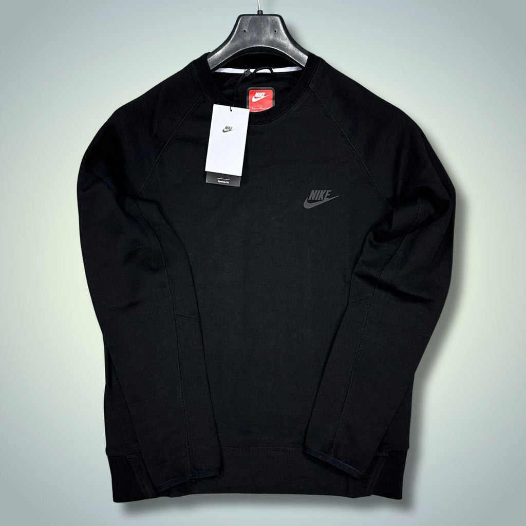 Mikina Nike Tech Fleece, "Men's crew", čierna. Prémiová kvalita