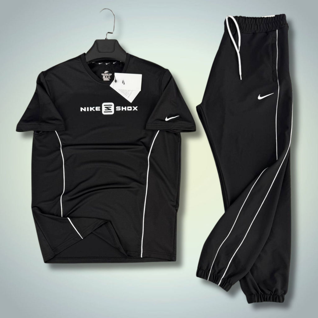 Nike Shox pánska letná tepláková súprava, čierna. Prémiová kvalita