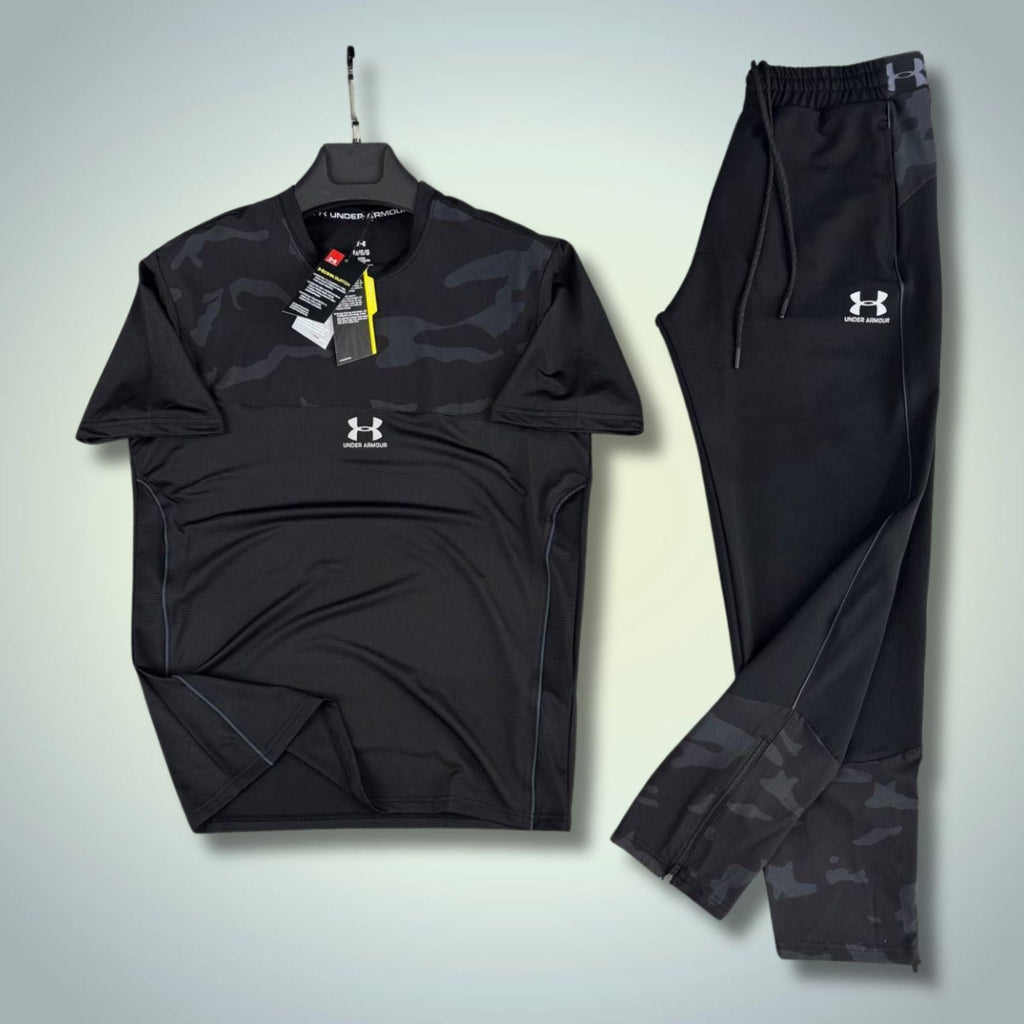 Under Armour pánska nepremokavá tepláková súprava, čierna-maskáčová. Prémiová kvalita