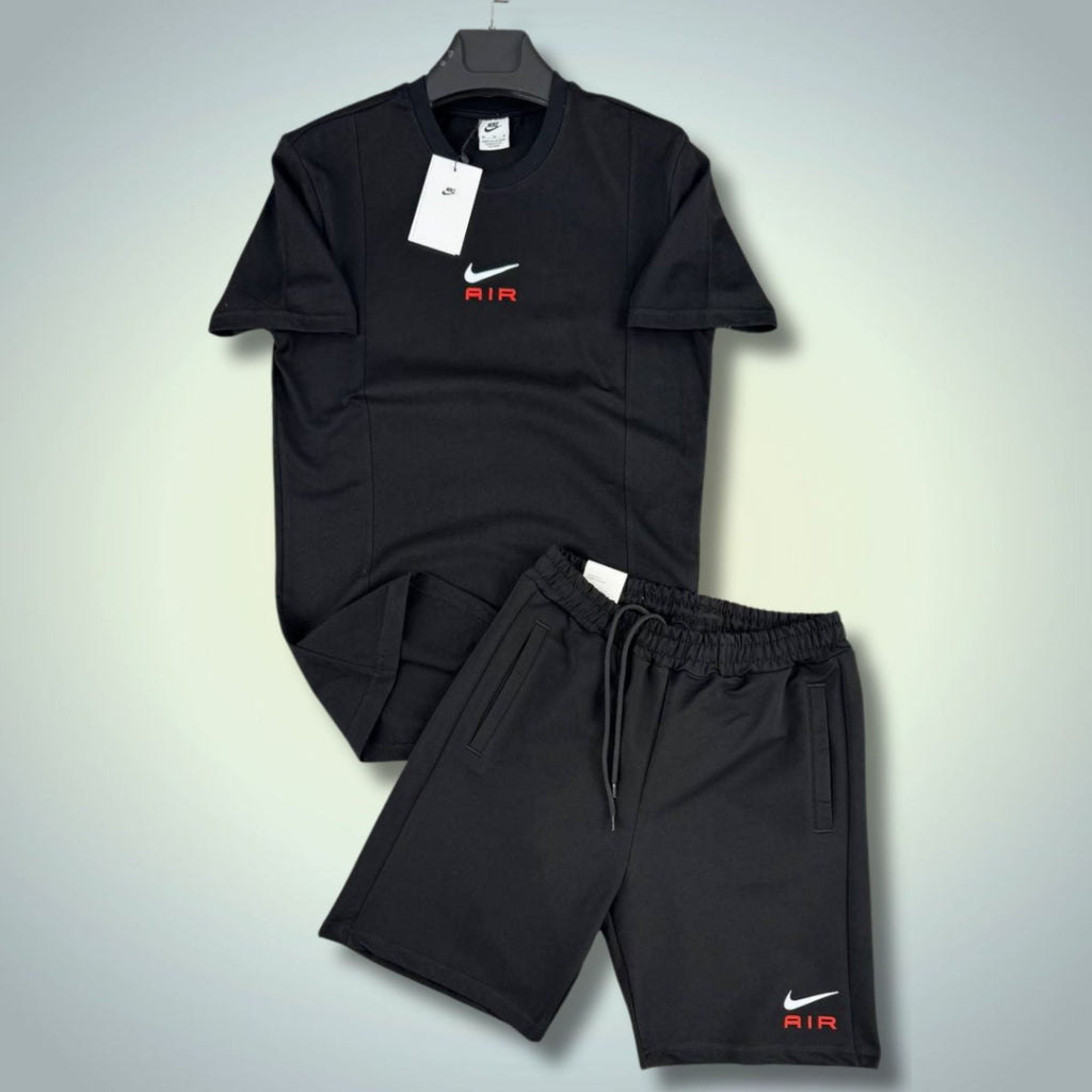 Nike Air pánsky krátky športový set, čierny. Premium kvalita