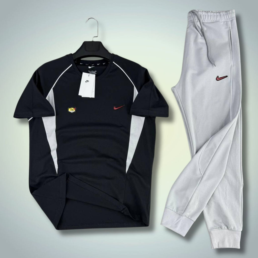 Nike TN pánsky letný športový set, čierno-svetlosivý. Premium kvalita