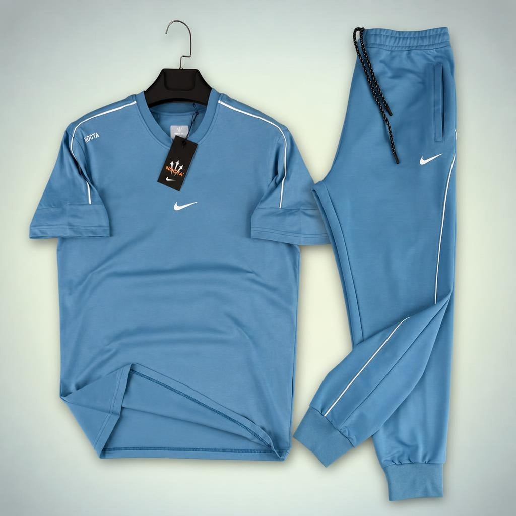 Nike Nocta pánska letná tepláková súprava, modrá. Prémiová kvalita