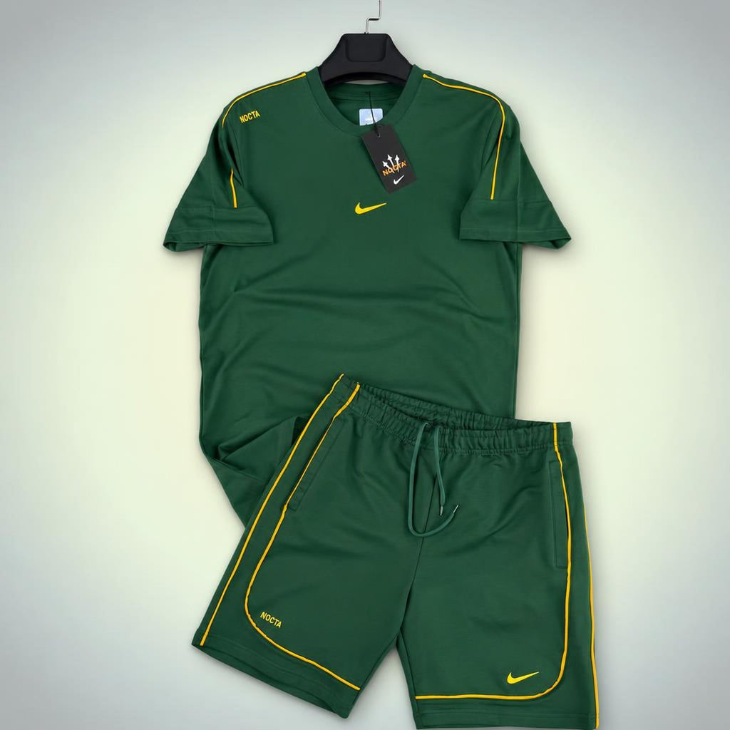 Nike Nocta pánska krátka športová súprava, zelená. Premium kvalita