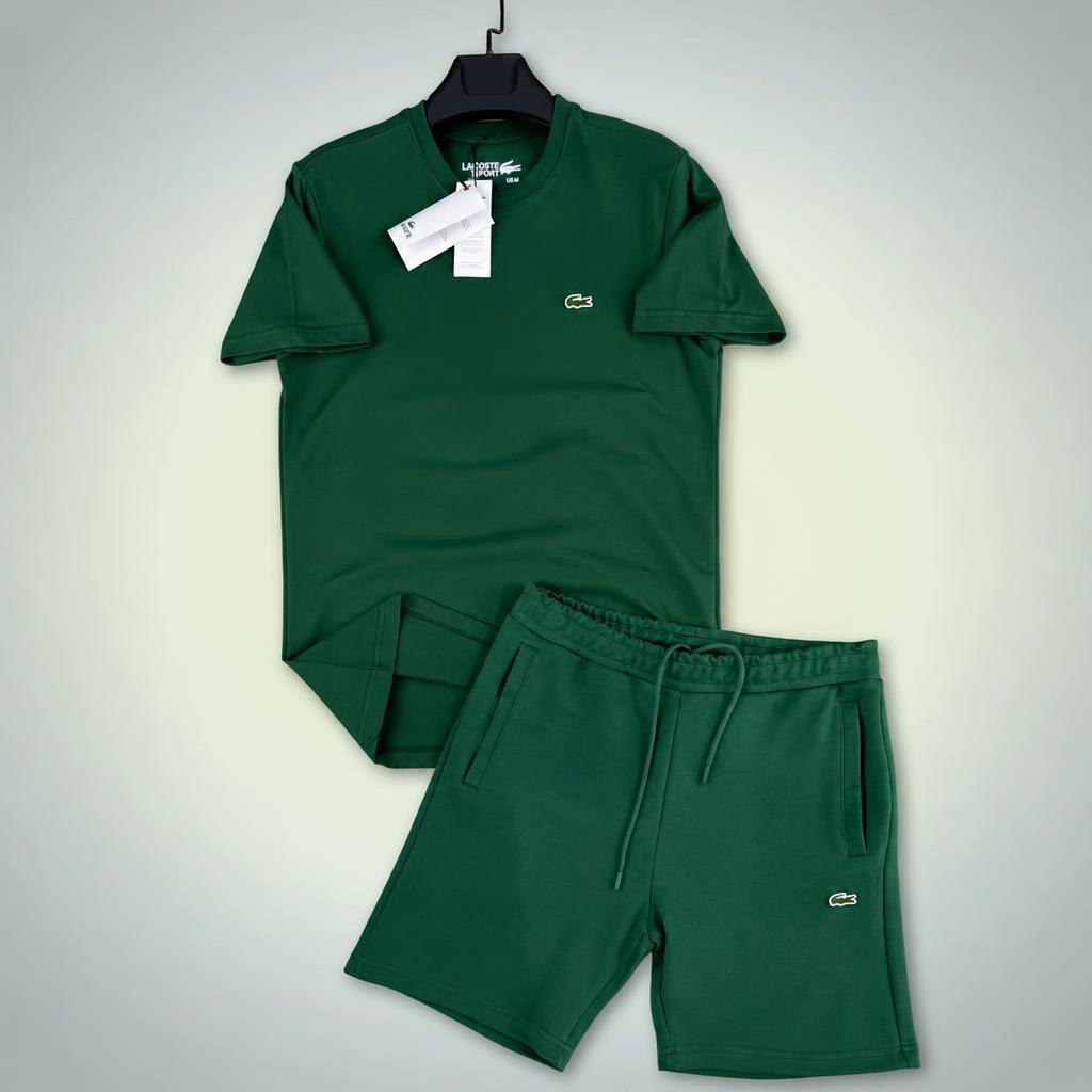 Lacoste Classic pánska krátka športová súprava, zelená. Premium kvalita