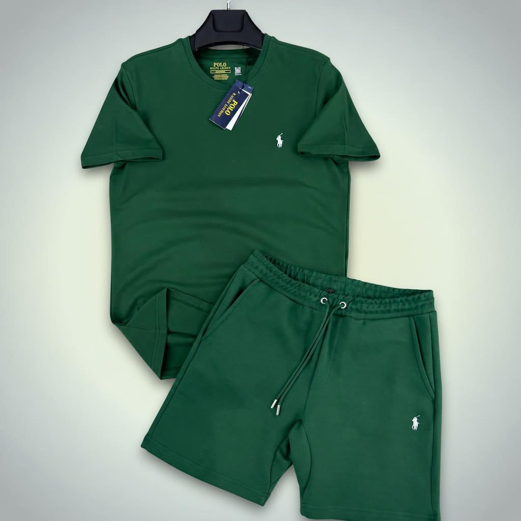 Ralph Lauren Classic pánska krátka športová súprava, zelená. Premium kvalita