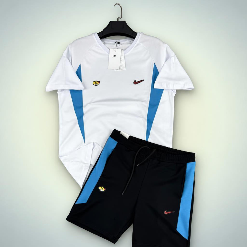 Nike TN pánska krátka športová súprava, Bielo-čierna. Premium kvalita