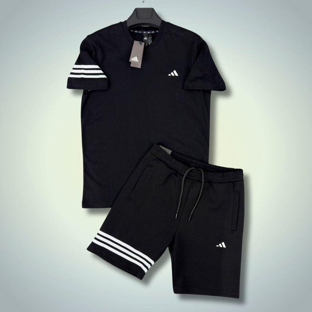 Adidas pánsky set so šortkami, logo classic, čierna. Prémiová kvalita