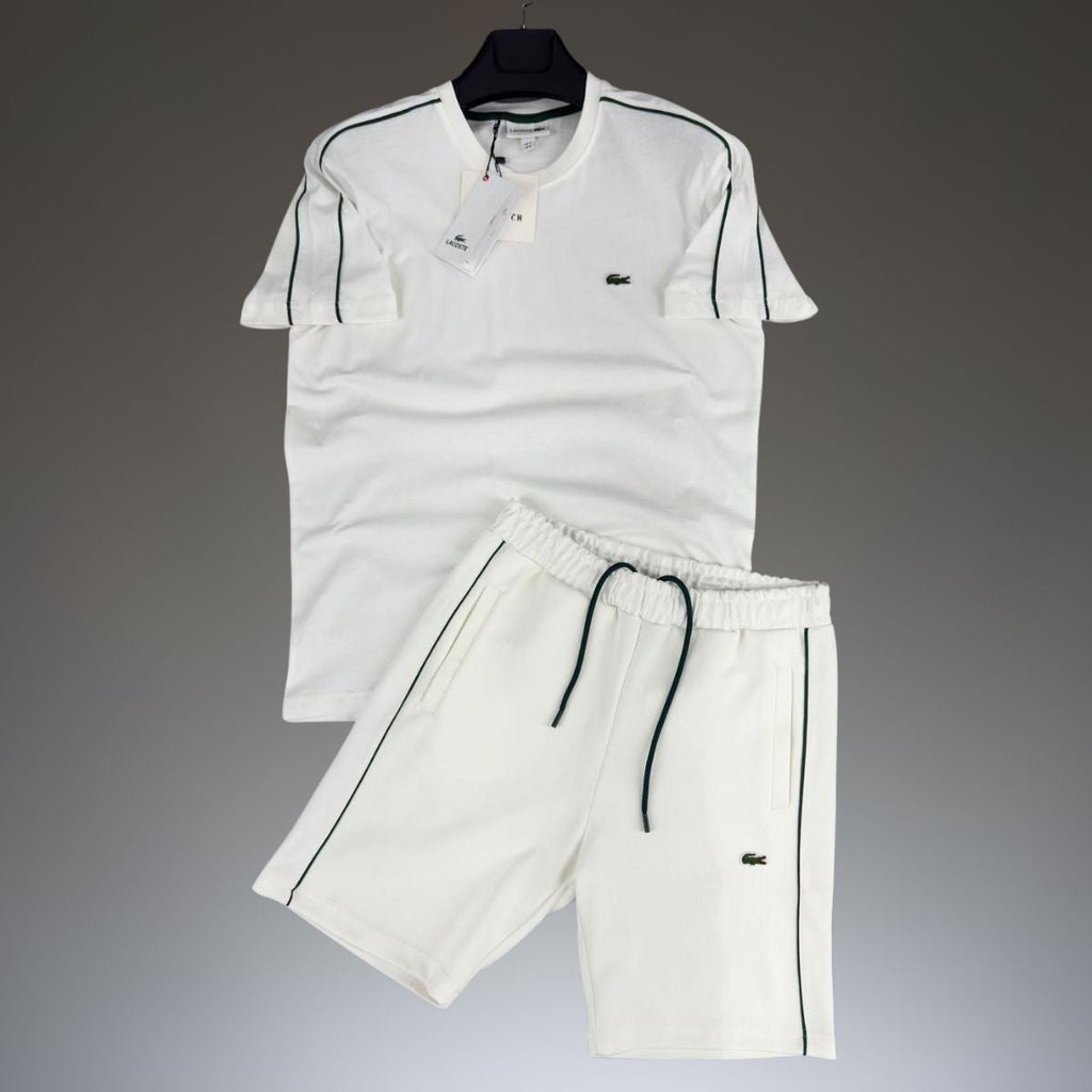 Lacoste pánsky set so šortkami, biela. Prémiová kvalita