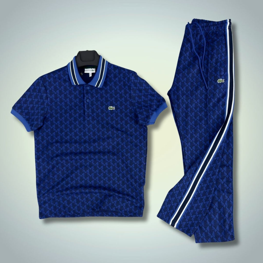 Lacoste pánska letná súprava, Jacquard polo, tmavomodrá. Prémiová kvalita
