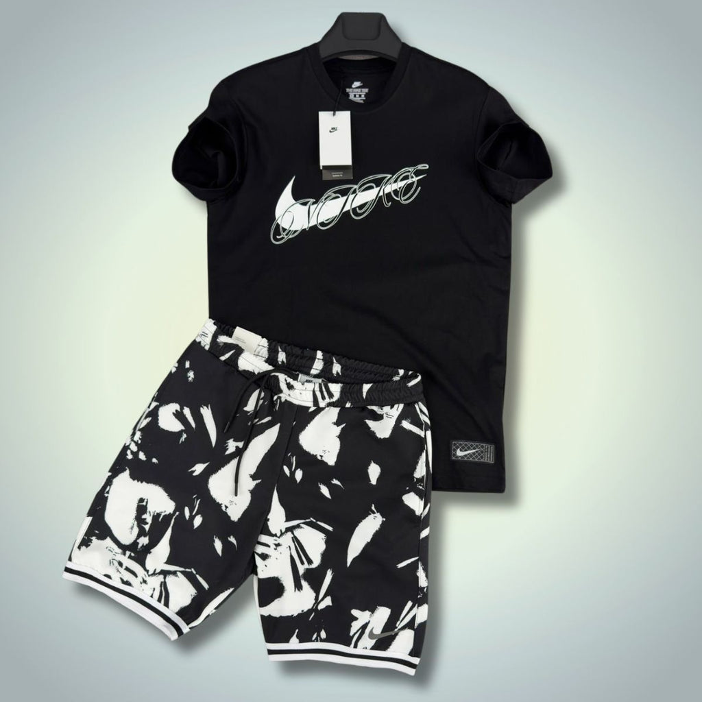 Nike pánsky set so šortkami, gumička, čierna. Prémiová kvalita