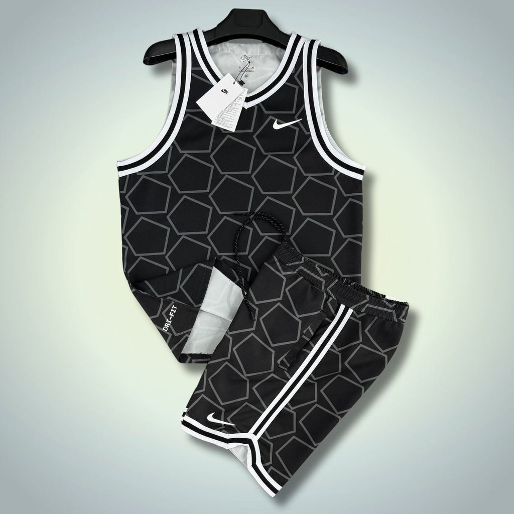 Pánska súprava Nike s tielkom a šortkami, čierna. Prémiová kvalita