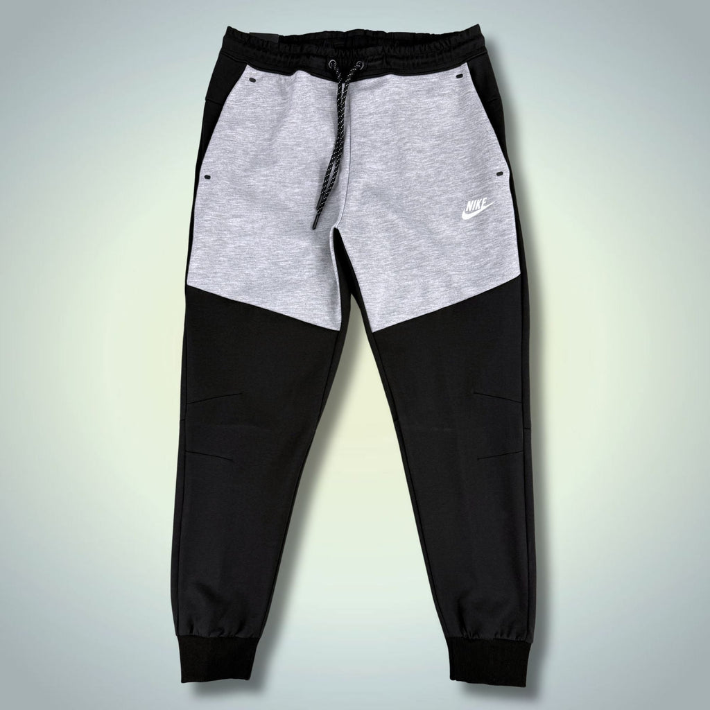 Nike Tech Fleece pánske športové nohavice, čierno-klasické šedé. Premium kvalita