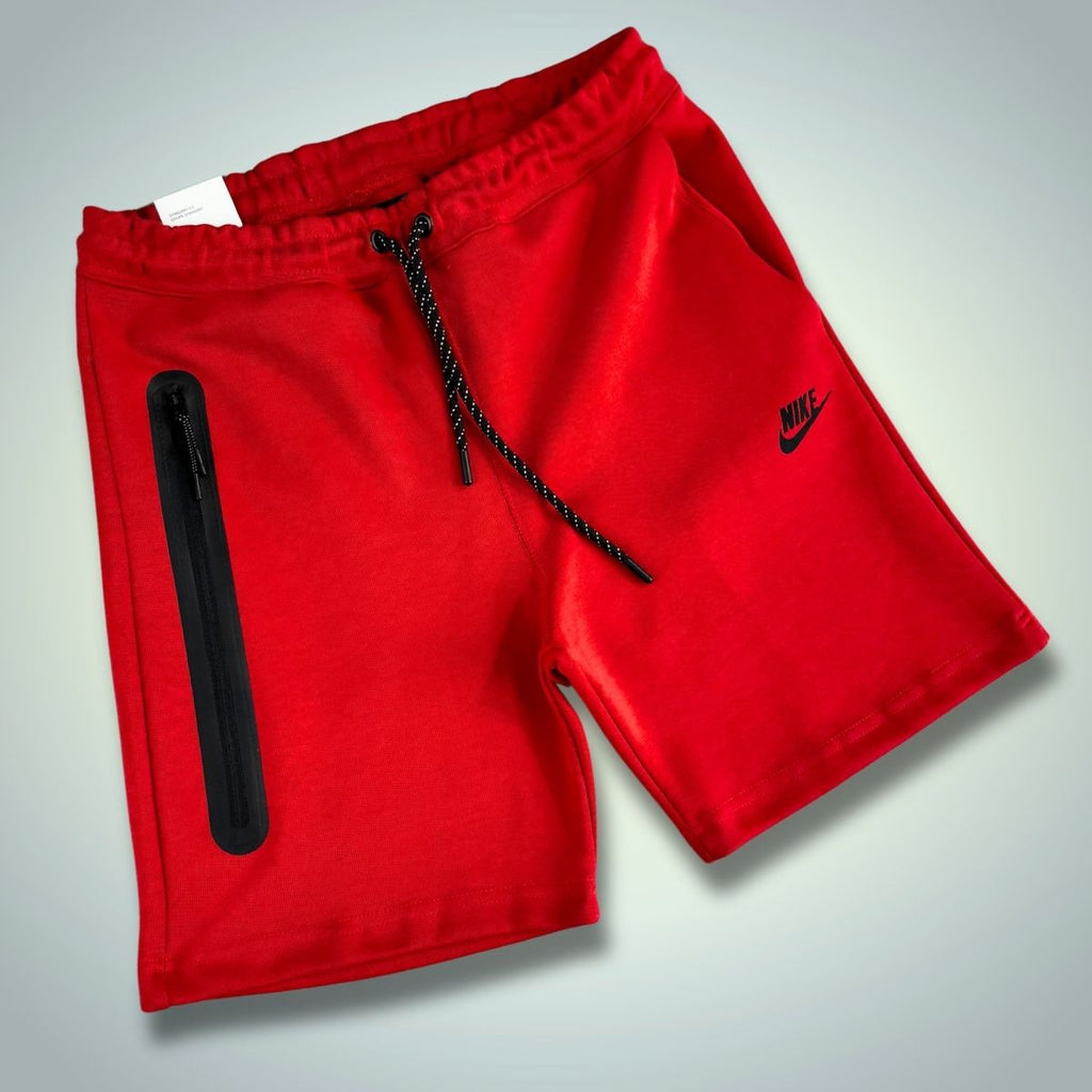 Pánske šortky Nike Tech Fleece, červené. Model 2024. Prémiová kvalita