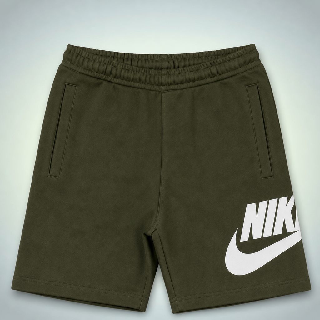 Nike Club Alumni pánske športové krátke nohavice, tmavozelená s žakárovým monogramom. Premium kvalita