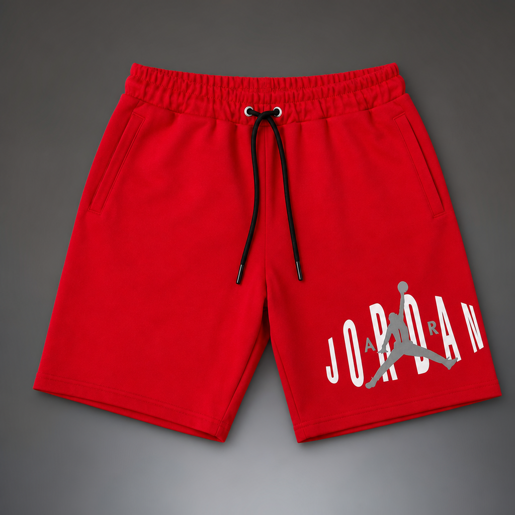 Air Jordan Fleece pánske športové krátke nohavice, Červená. Premium kvalita