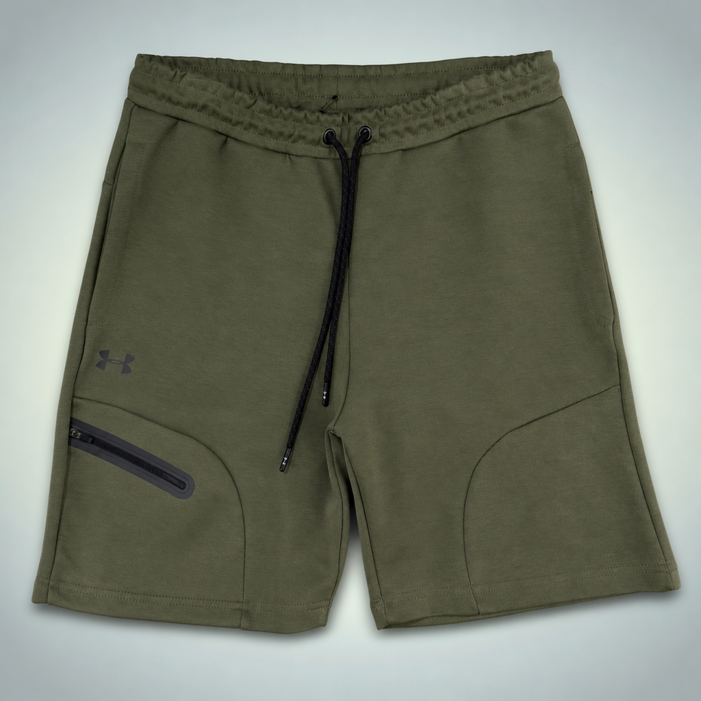 Under Armour Fleece pánske športové krátke nohavice, olivovo zelená. Premium kvalita