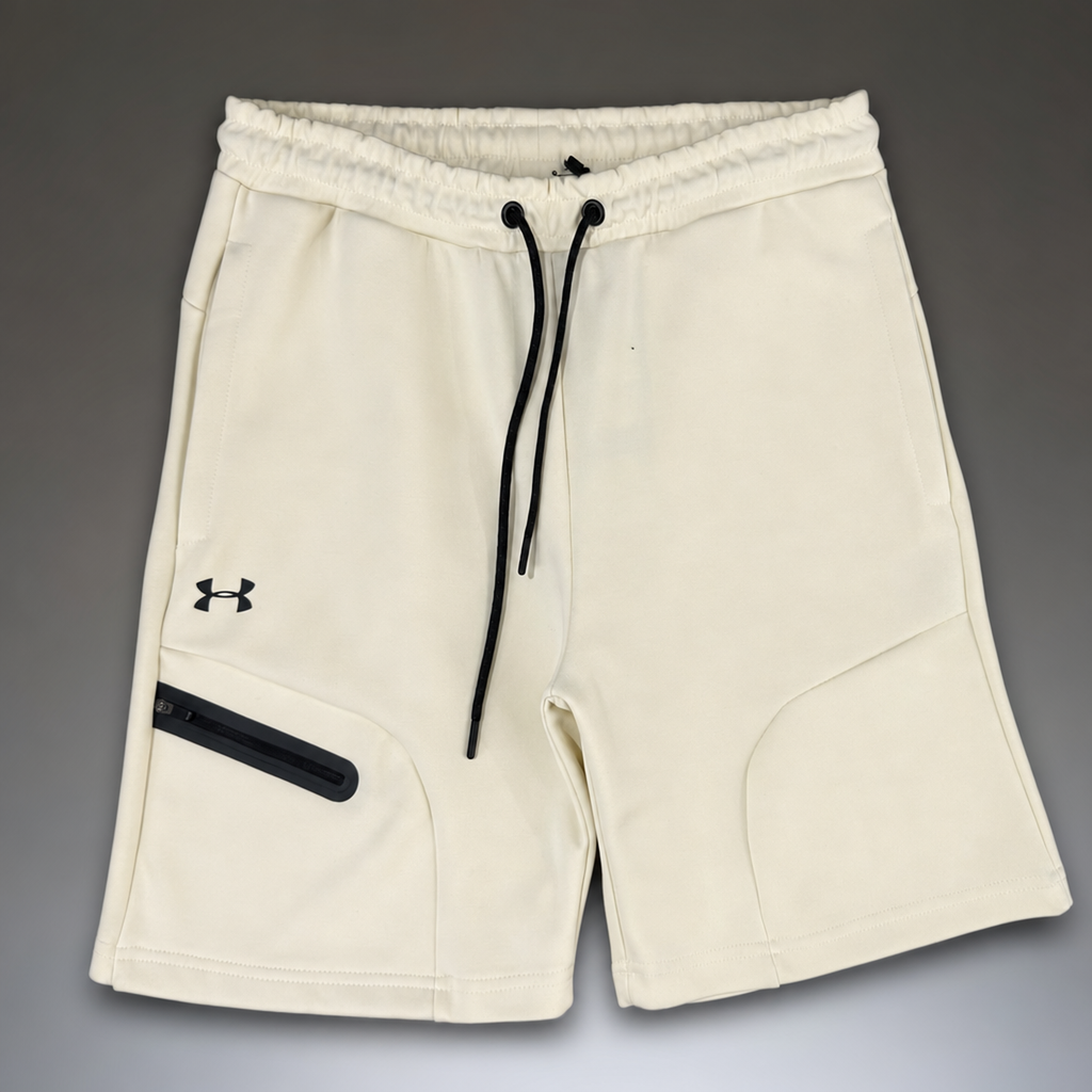 Under Armour Fleece pánske športové krátke nohavice, slonová kosť. Premium kvalita