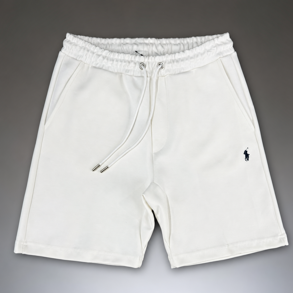 Ralph Lauren pánske športové krátke nohavice, slonová kosť. Premium kvalita