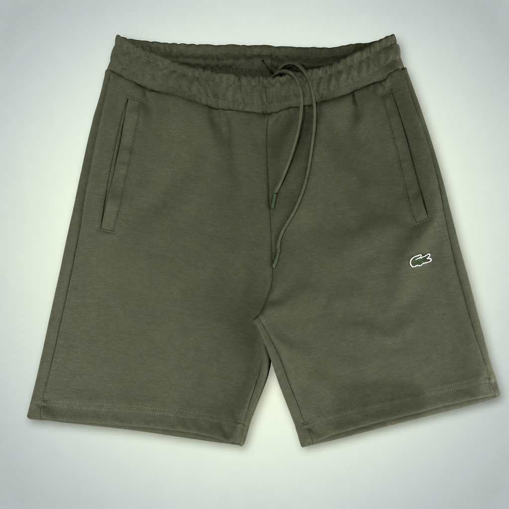 Lacoste Fleece pánske športové krátke nohavice, olivovo zelená. Premium kvalita