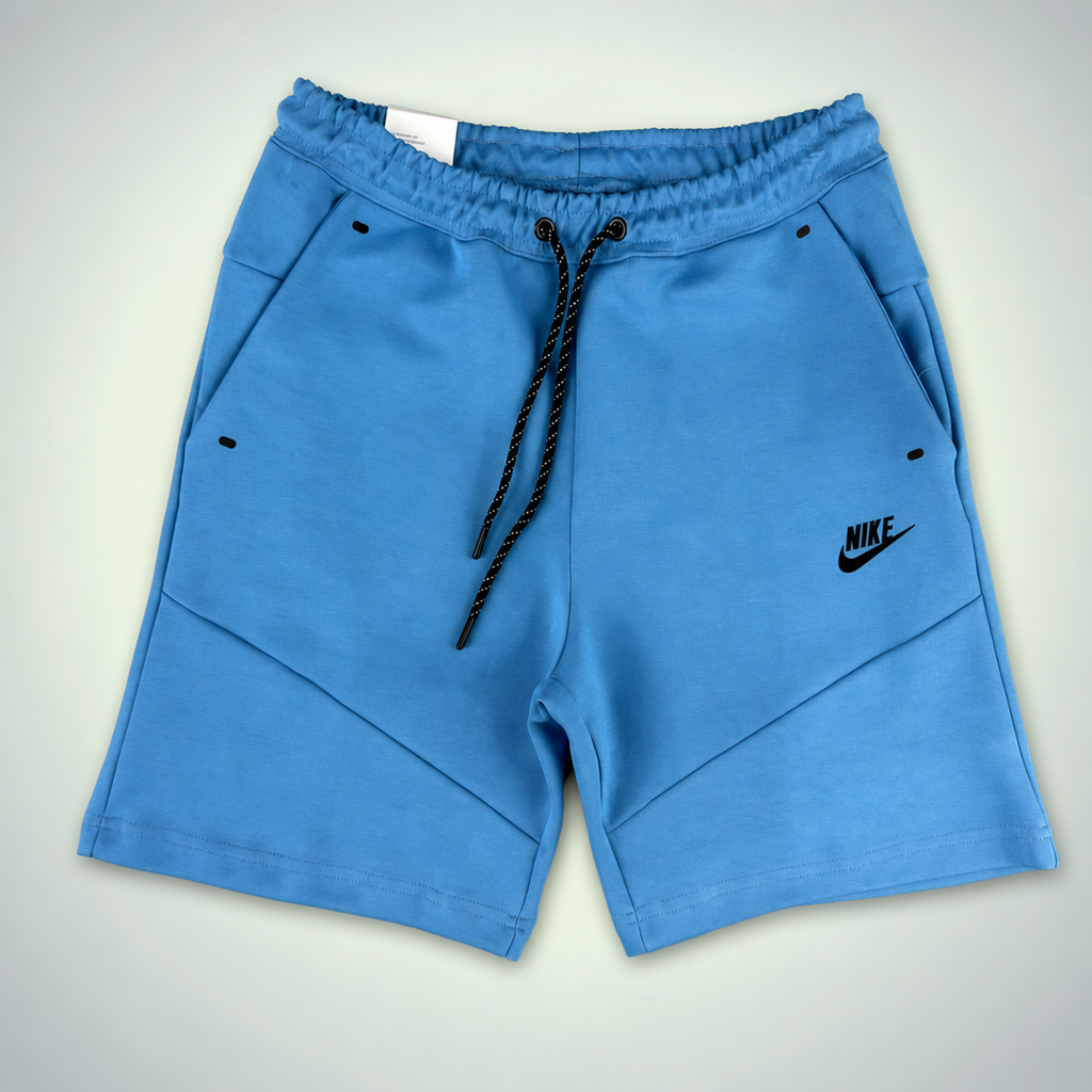 Nike Tech Fleece pánske športové krátke nohavice, modrá. Premium kvalita