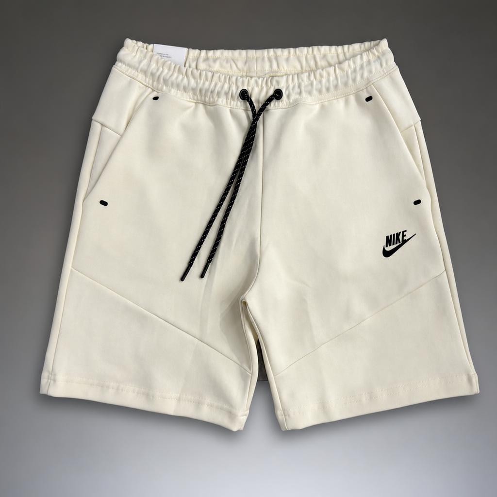 Nike Tech Fleece pánske športové krátke nohavice, slonová kosť. Premium kvalita