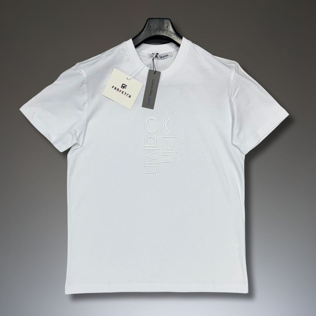 Calvin Klein pánske tričko, biele, vyšívané logo. Prémiová kvalita
